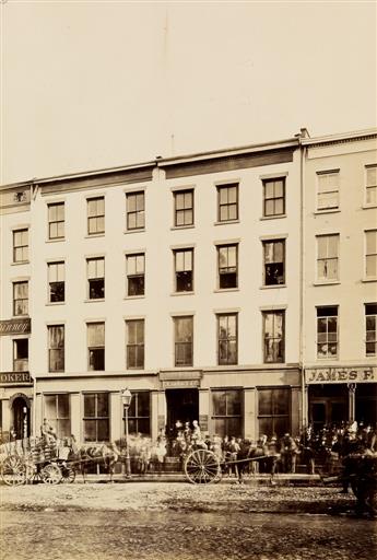 (NEW YORK) loeffler, j. & rockwood Album with 14 early photographs of New York City,